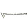 Ladies Dangling Single Heart Charm Bracelet in Stainless Steel Image-6
