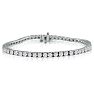 5 Carat Diamond Tennis Bracelet In 14 Karat White Gold, 7 Inches. Fantastic Classic Beautiful Diamond Bracelet! Image-1