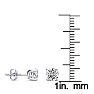 1 Carat Diamond Stud Earrings In 14 Karat White Gold Image-4