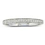 1/5ct Round Cut Pave Diamond  Band in 14k White Gold Image-1