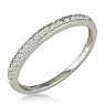 1/5ct Round Cut Pave Diamond  Band in 14k White Gold Image-2