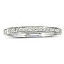 1/6ct Round Cut Pave Diamond  Band in 14k White Gold Image-1