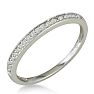 1/6ct Round Cut Pave Diamond  Band in 14k White Gold Image-2
