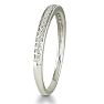 1/6ct Round Cut Pave Diamond  Band in 14k White Gold Image-3