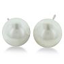 Pearl Stud Earrings With 8mm Cultured Pearls In 14 Karat White Gold Image-1