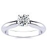 1/2 Carat Colorless Diamond Solitaire Engagement Ring in White Gold  Image-1