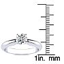 1/2 Carat Colorless Diamond Solitaire Engagement Ring in White Gold  Image-4