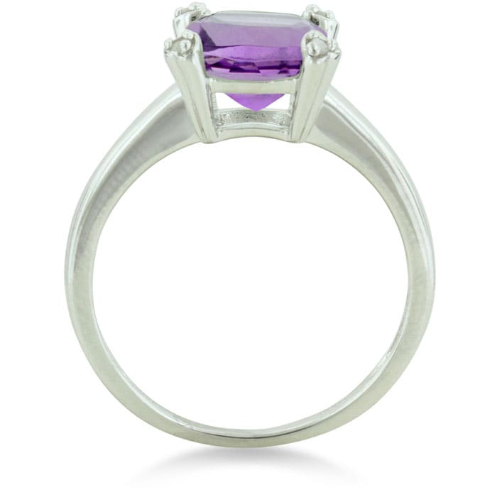 1.75 Amethyst and Diamond Ring
