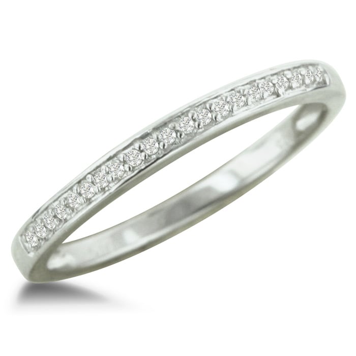 1/3ct Big Looking Round Center Diamond Engagement Ring Bridal Set