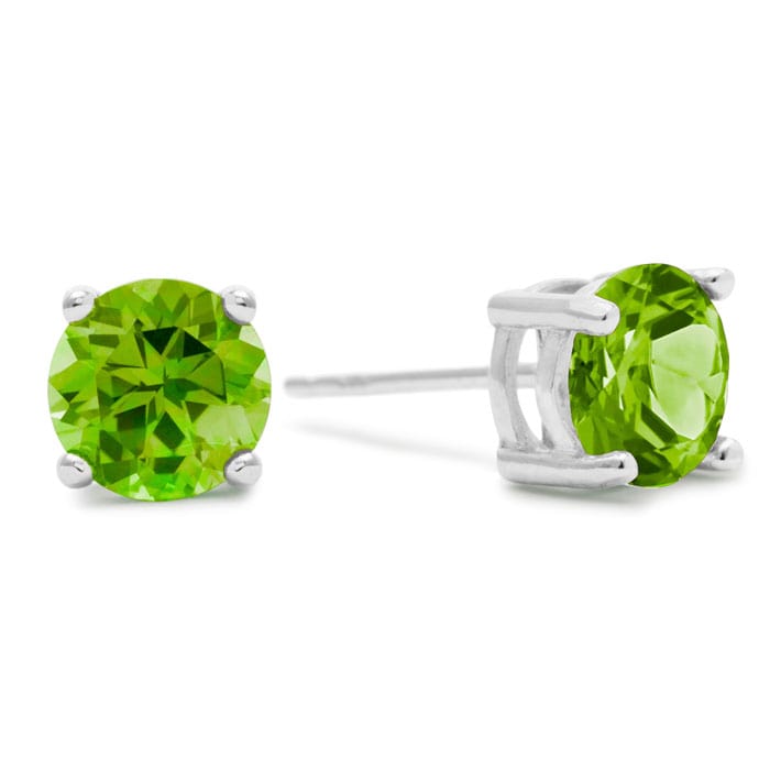 Green Peridot Earring
