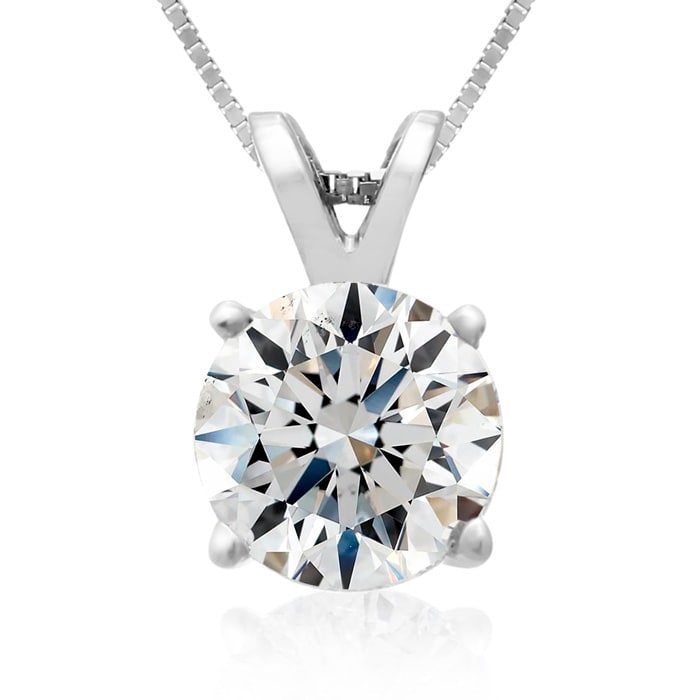 Fine 2.00ct 14k White Gold Diamond Pendant, Lowest Price Ever.