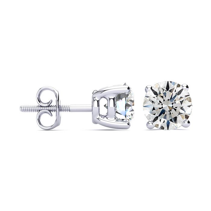 18 karat white gold earrings deals