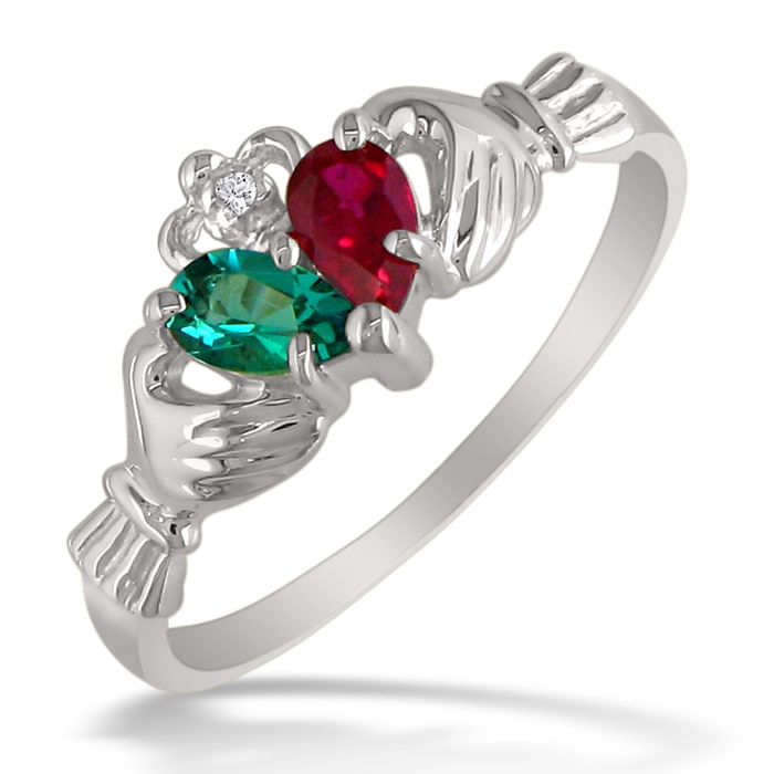 Ruby claddagh shop ring
