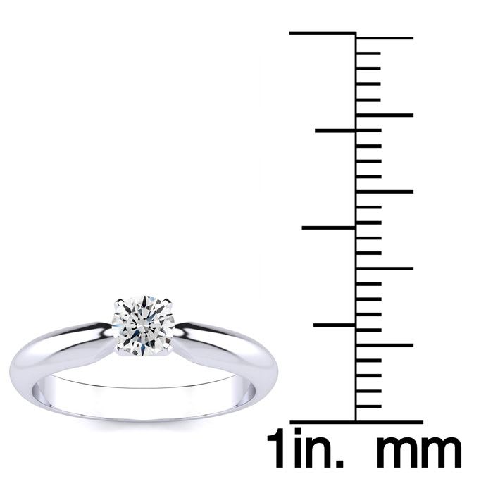 1/4 Carat Diamond Engagement Ring In Platinum