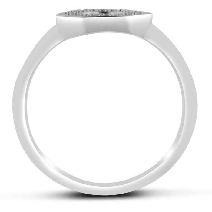 Bolt Ring With Diamonds Crafted In Solid Sterling Silver