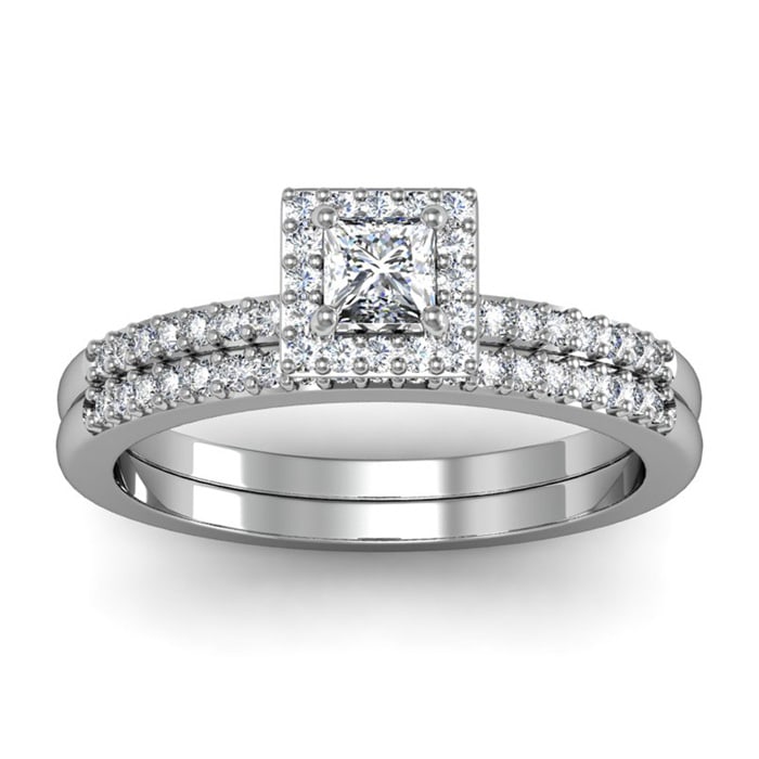 Halo diamond bridal set hotsell