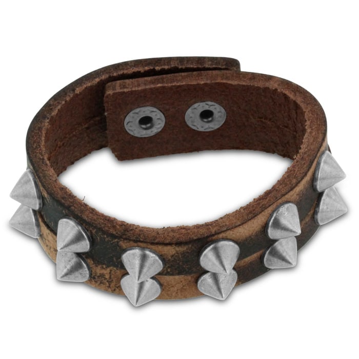 split leather bracelet