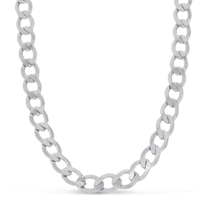 Buy Mens Necklace Silver Initial Necklace Curb Chain Necklace Online in  India 
