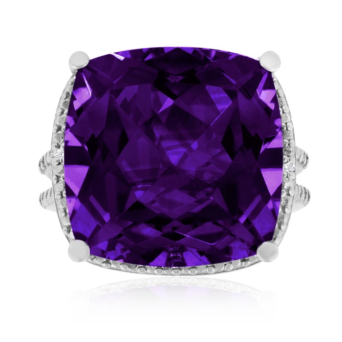 12ct Purple Amethyst Cocktail Ring