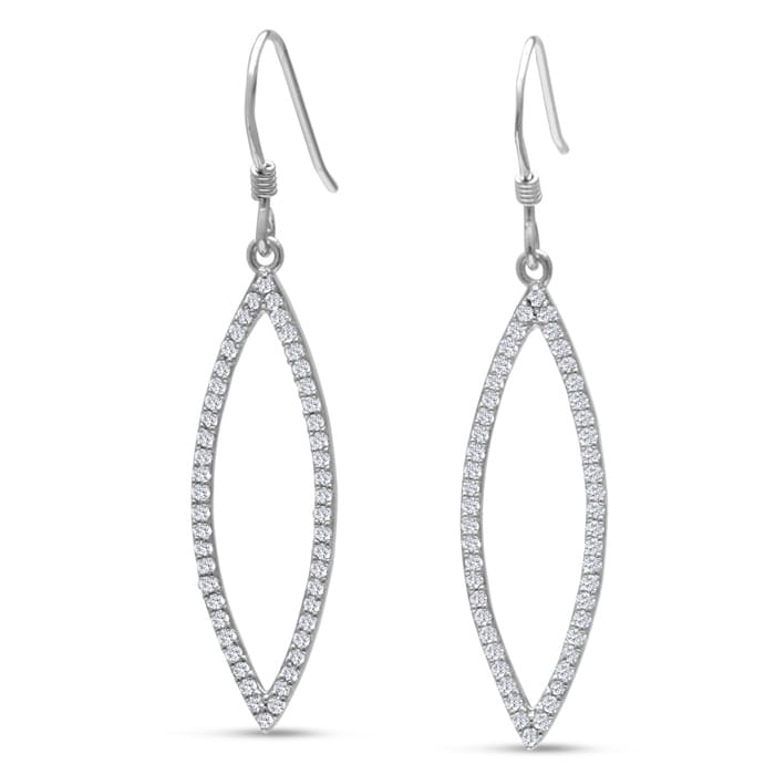 1/2ct Diamond Leaf Earrings