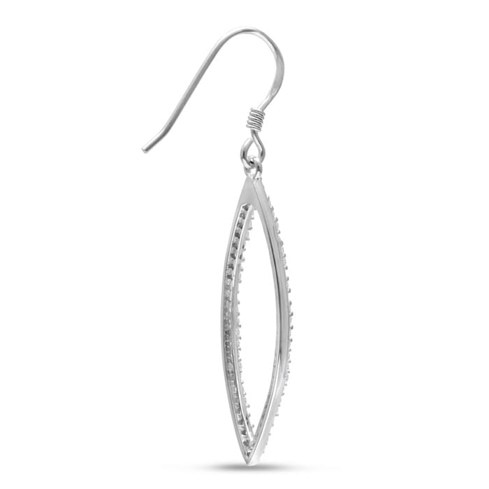 1/2ct Diamond Leaf Earrings