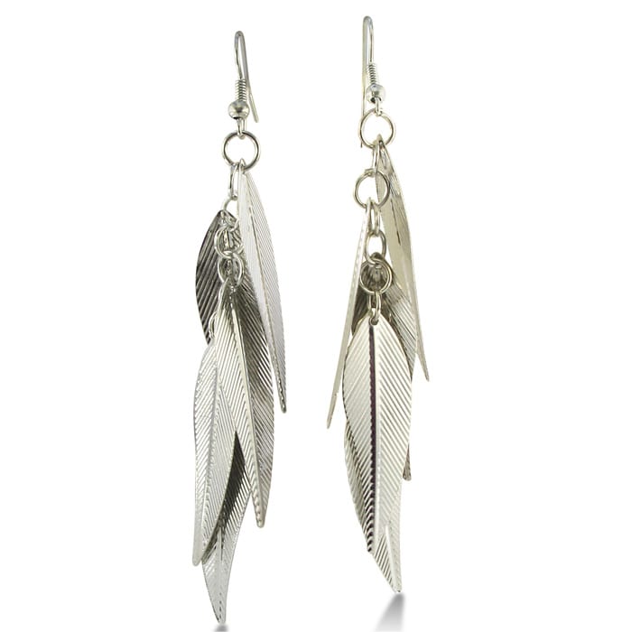Lightweight Multi-Leaf Dangle Earrings