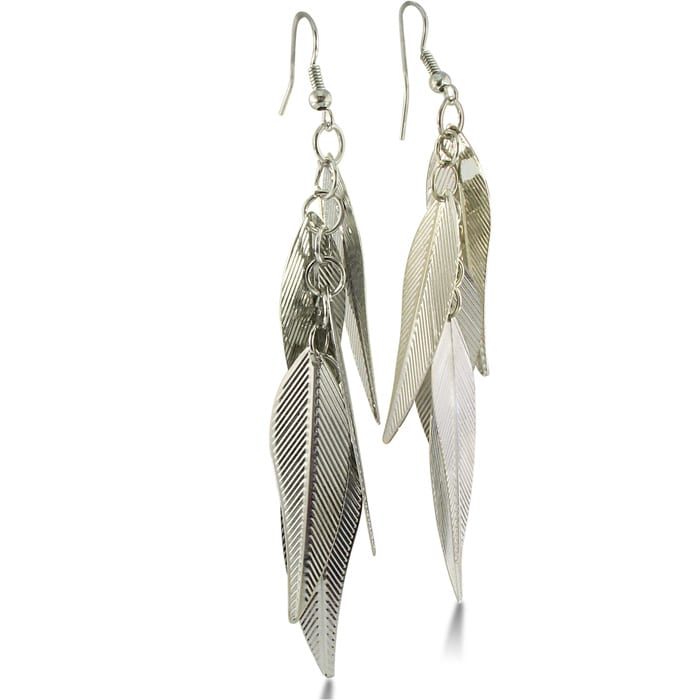Lightweight Multi-Leaf Dangle Earrings