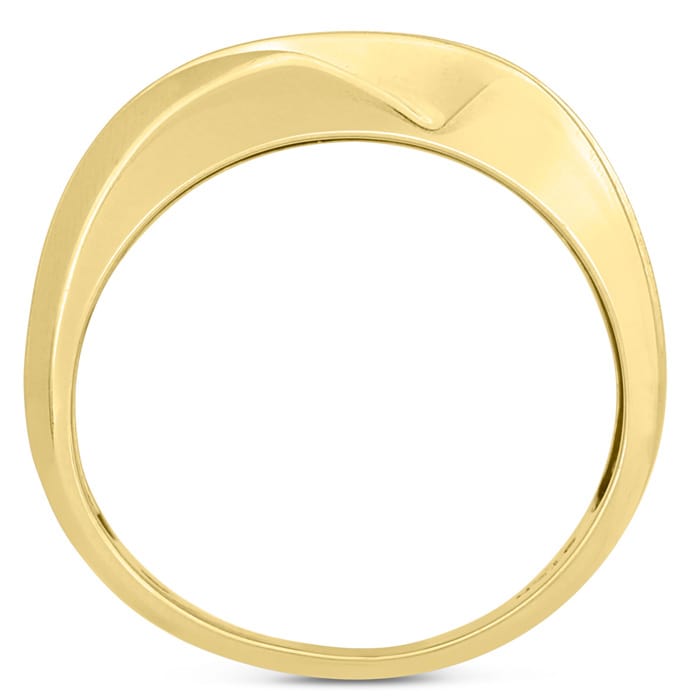 Men's 1/2ct Diamond Ring In 10K Yellow Gold