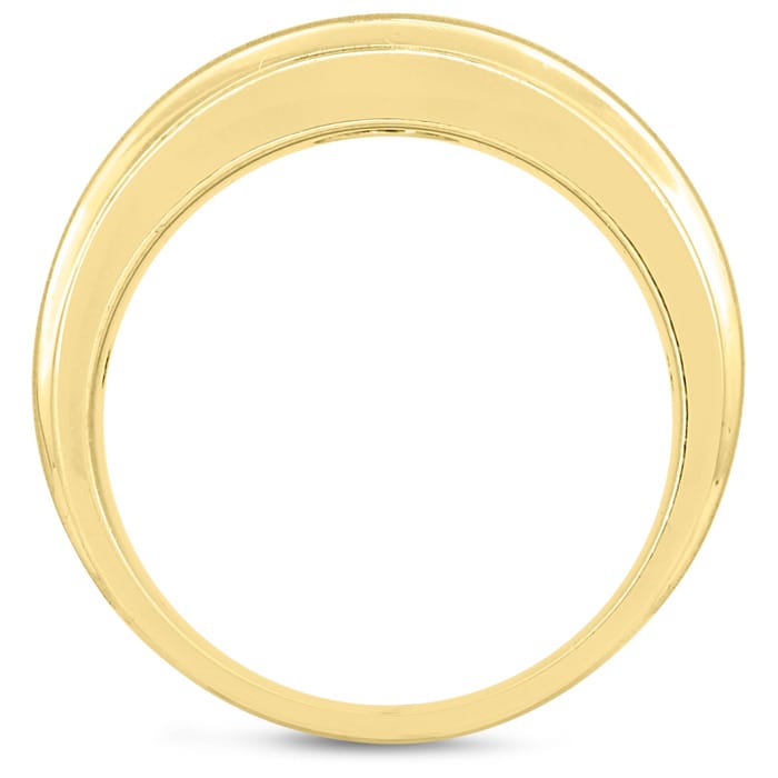 Men's 1/2ct Diamond Ring In 10K Yellow Gold