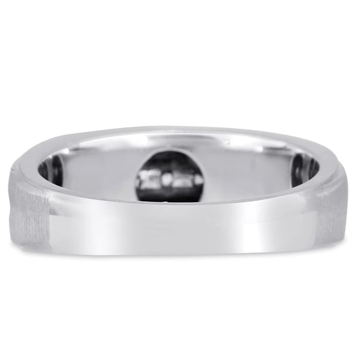 Men's 1/2ct Diamond Ring In 14K White Gold