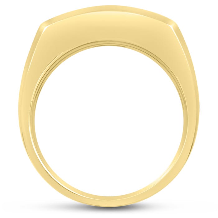 Men's 3/4ct Diamond Ring In 14K Yellow Gold