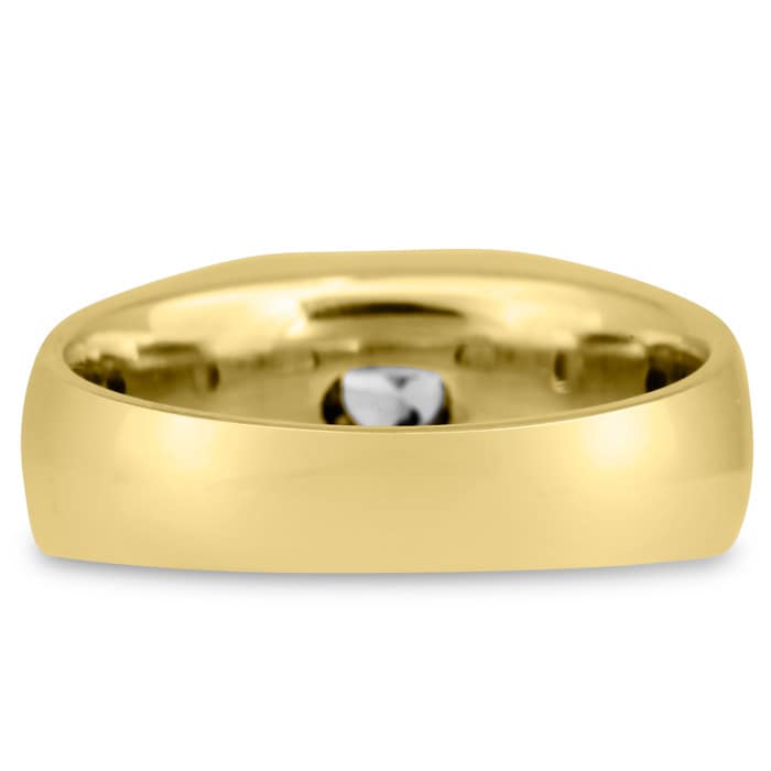 Men's 1/2ct Diamond Ring In 10K Yellow Gold