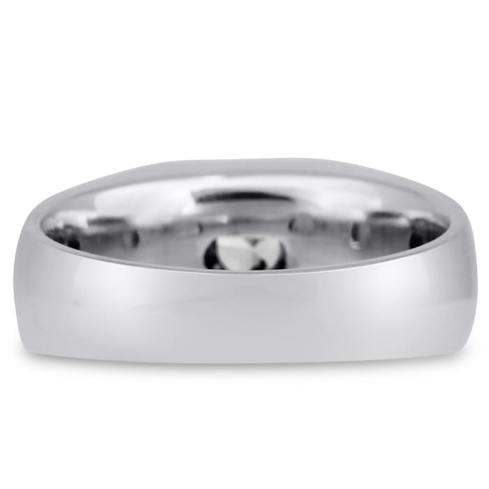 Men's 1/2ct Diamond Ring In 14K White Gold