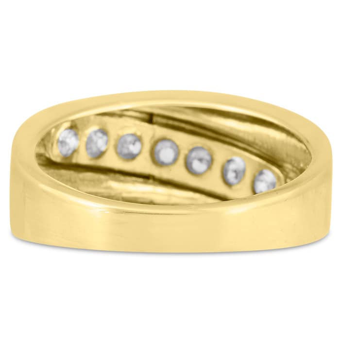 Men's 1ct Diamond Ring In 10K Yellow Gold