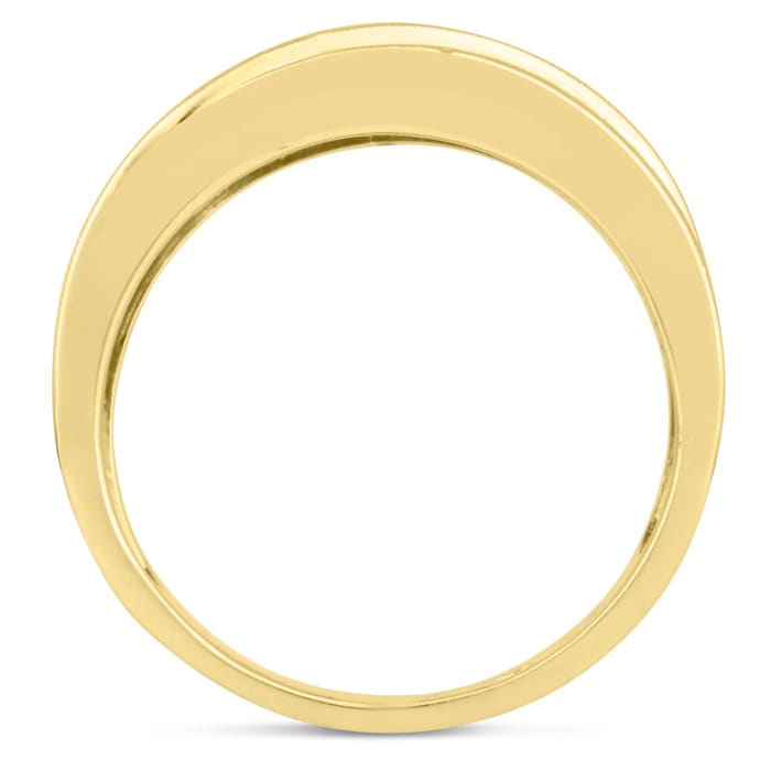 Men's 1ct Diamond Ring In 10K Yellow Gold