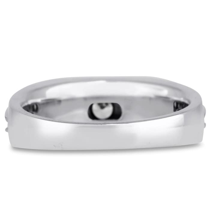 Men's 1ct Diamond Ring In 14K White Gold
