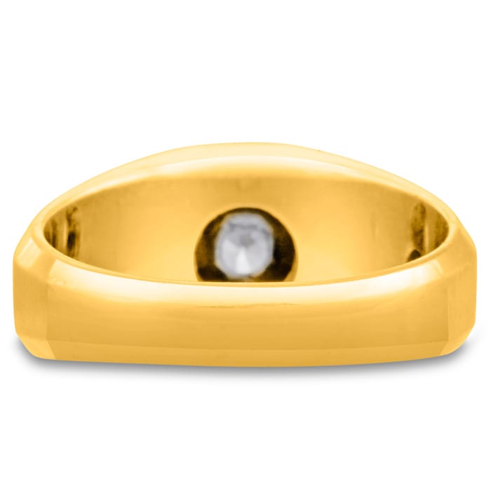 Men's 1ct Diamond Ring In 10K Yellow Gold