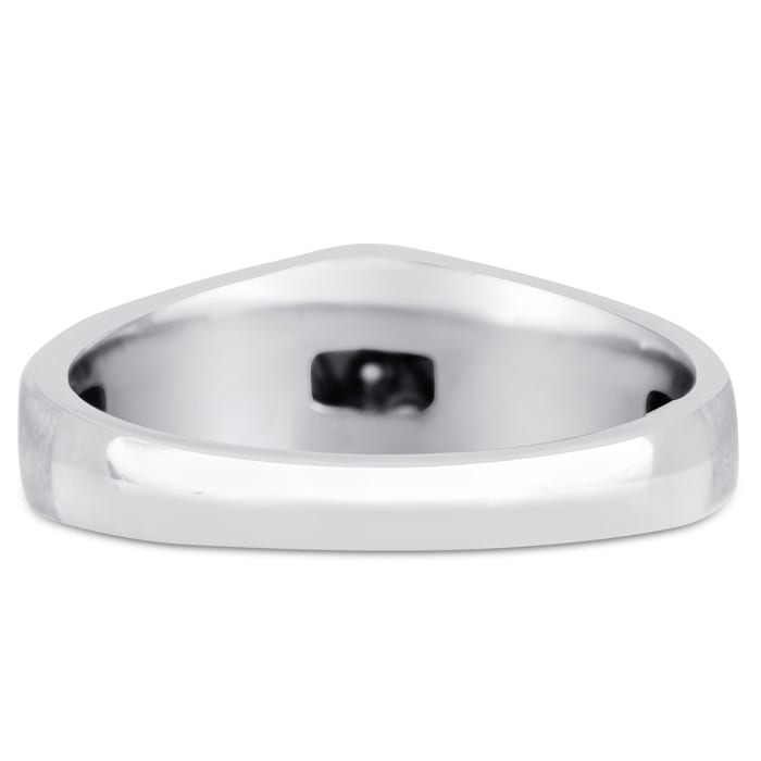 Men's 1/10ct Diamond Ring In 10K White Gold