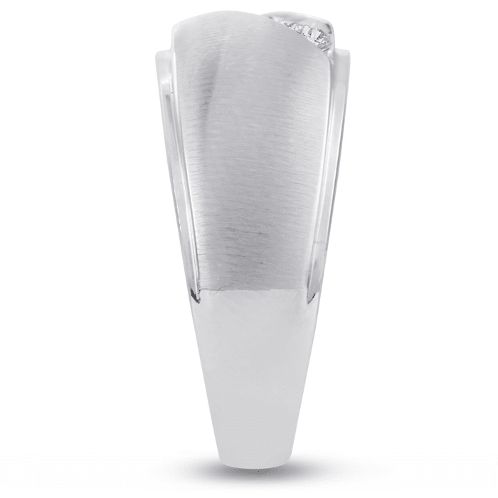 Men's 1/2ct Diamond Ring In 10K White Gold