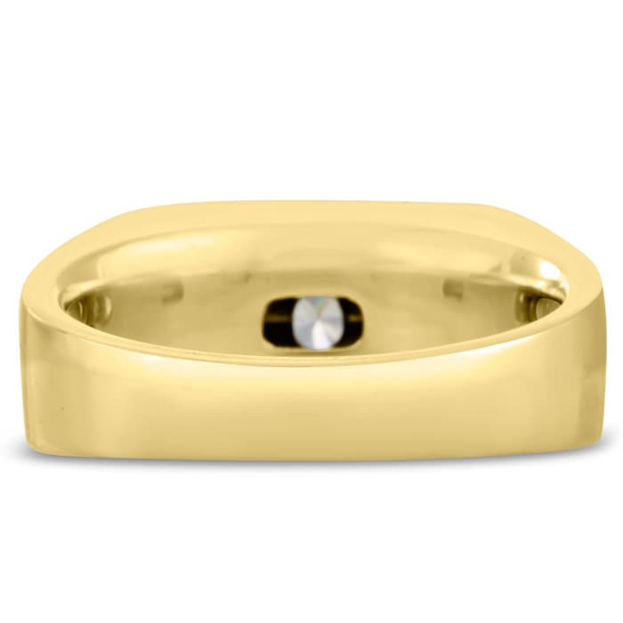 Men's 1ct Diamond Ring In 14K Yellow Gold