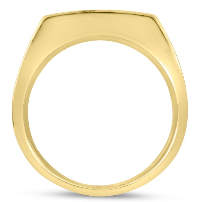Men's 1ct Diamond Ring In 14K Yellow Gold