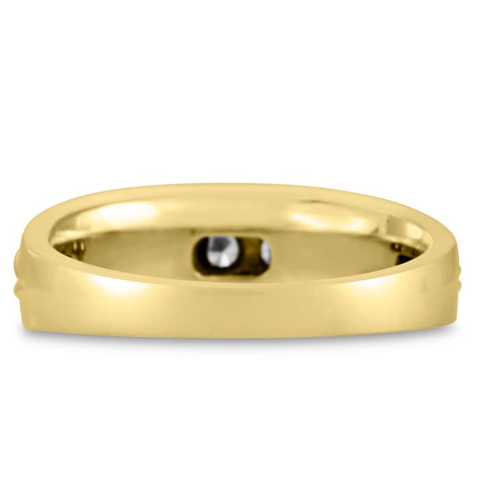 Men's 1/2ct Diamond Ring In 14K Yellow Gold
