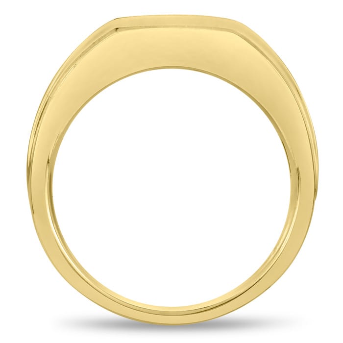 Men's 1/2ct Diamond Ring In 14K Yellow Gold