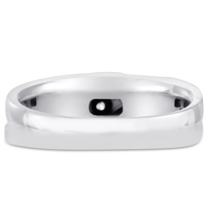 Men's 1/2ct Diamond Ring In 14K White Gold