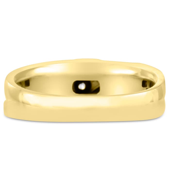Men's 1/2ct Diamond Ring In 14K Yellow Gold