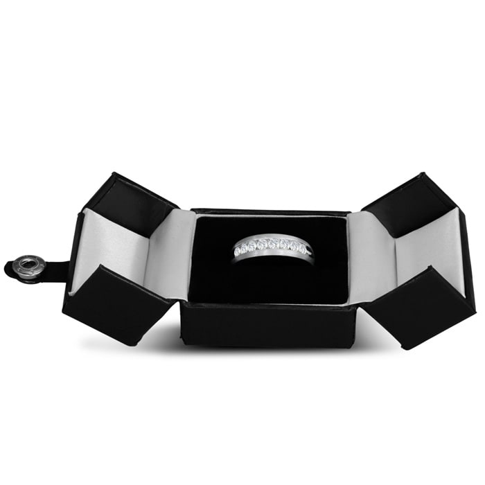 Men's 3/4ct Diamond Ring In 10K White Gold