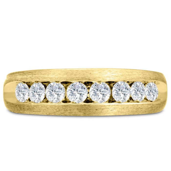 Men's 3/4ct Diamond Ring In 10K Yellow Gold