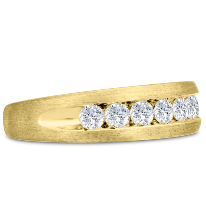 Men's 3/4ct Diamond Ring In 10K Yellow Gold