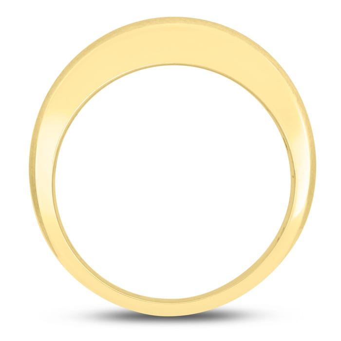 Men's 3/4ct Diamond Ring In 10K Yellow Gold