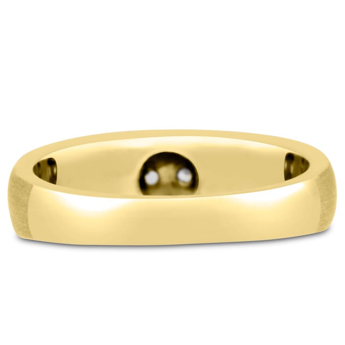 Men's 3/4ct Diamond Ring In 14K Yellow Gold